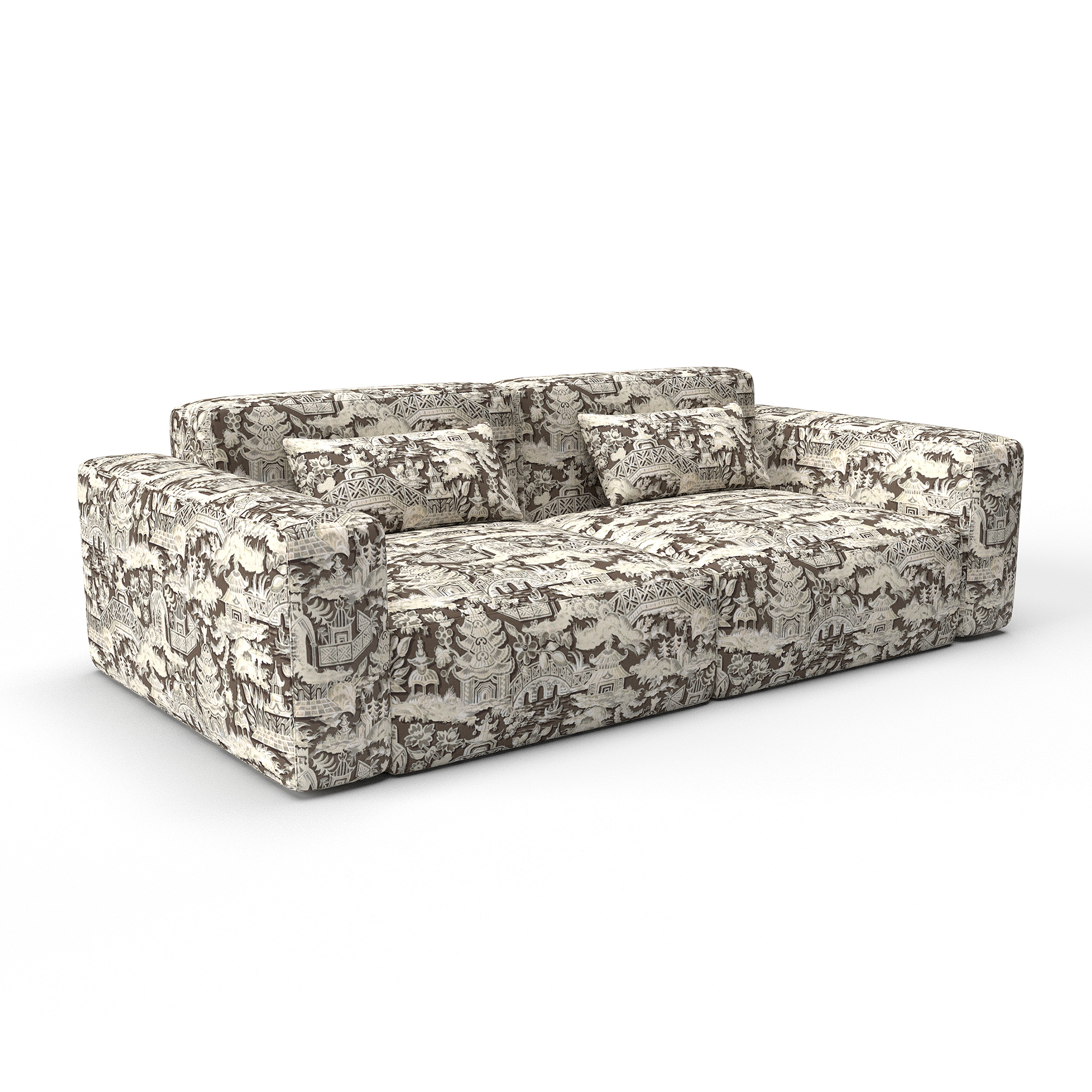 Sofa marta chocolate gaston y daniela lorenzo castillo telas oriental tapizado decoracion casa