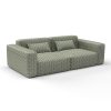 Sofa maya verde gaston y daniela telas geometrico tapizado decoracion casa