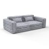 Sofa moctezuma azul claro gaston y daniela telas rayas tapizado decoracion casa