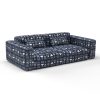 Sofa pinzon azul gaston y daniela telas etnico tapizado decoracion casa