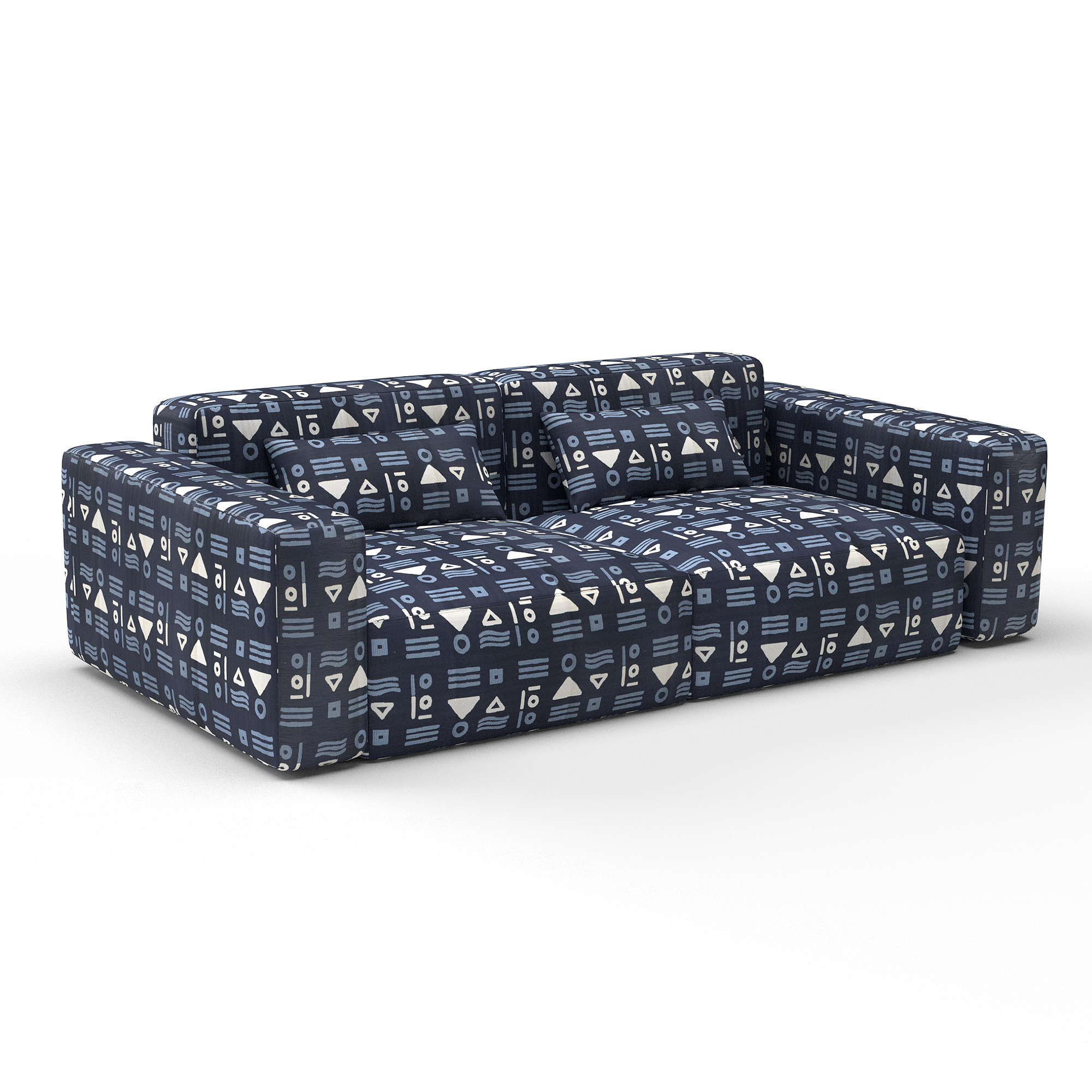 Sofa pinzon azul gaston y daniela telas etnico tapizado decoracion casa