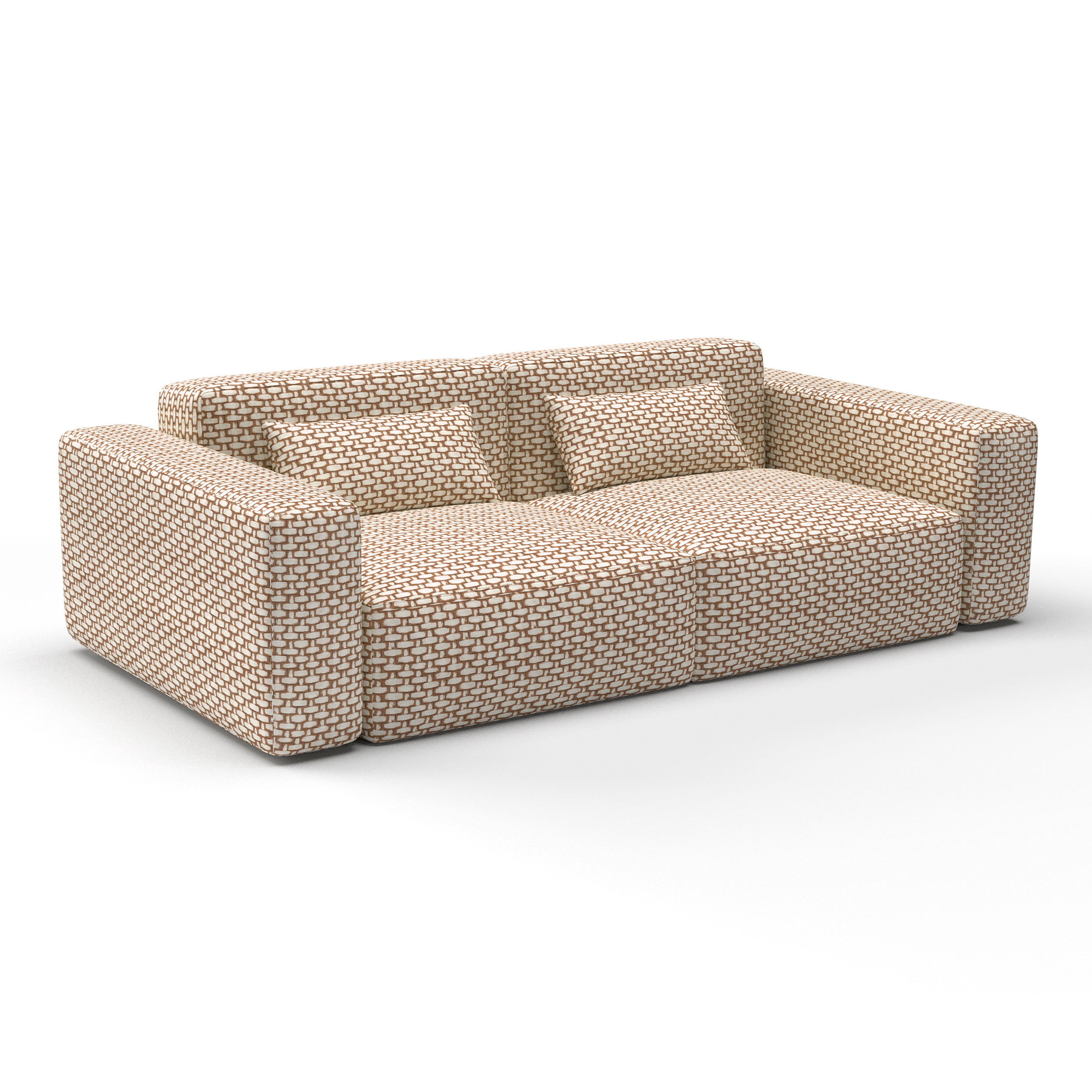 Sofa pitina calabaza gaston y daniela lorenzo castillo telas geometrico tapizado decoracion casa