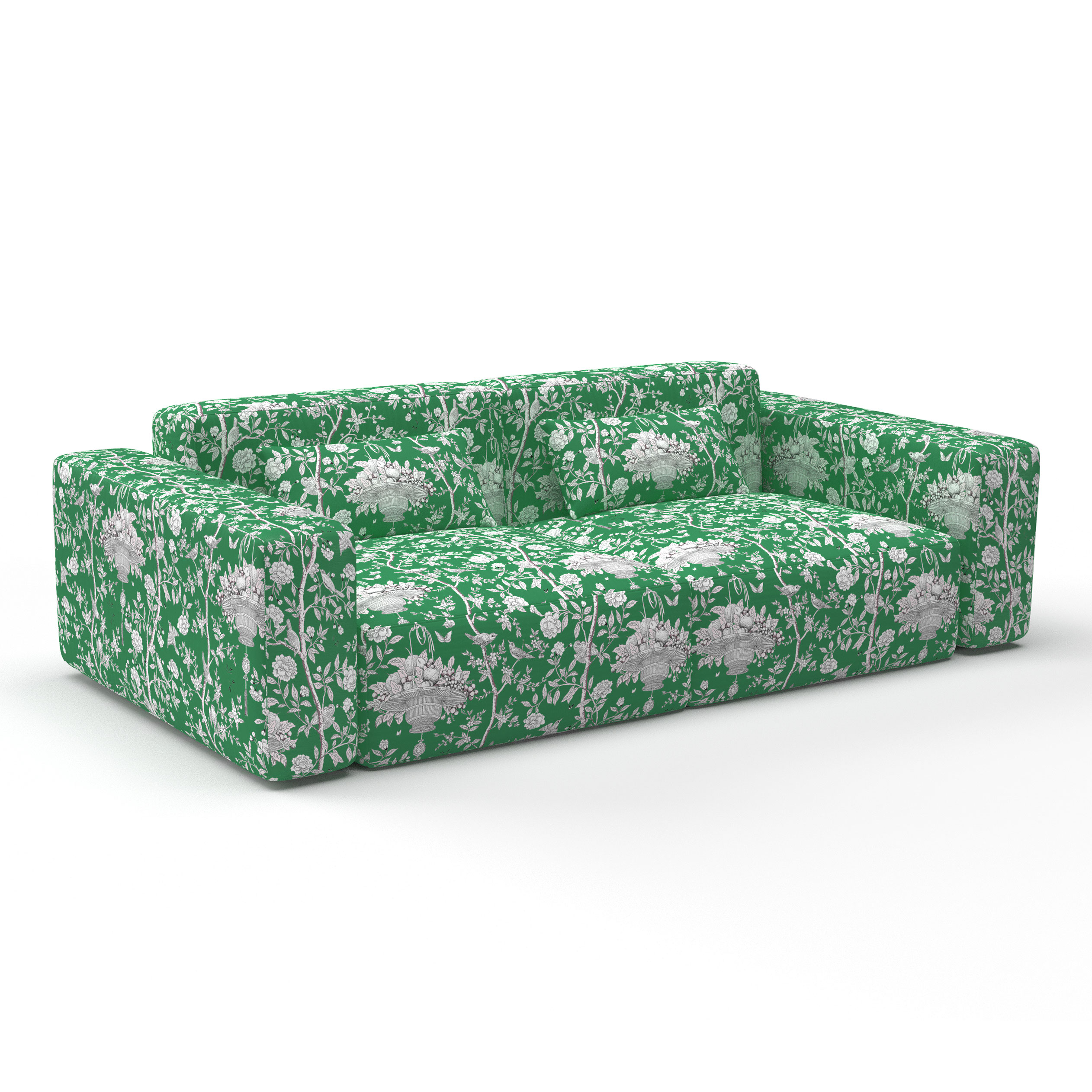Sofa roger verde gaston y daniela lorenzo castillo telas botanico tapizado decoracion casa