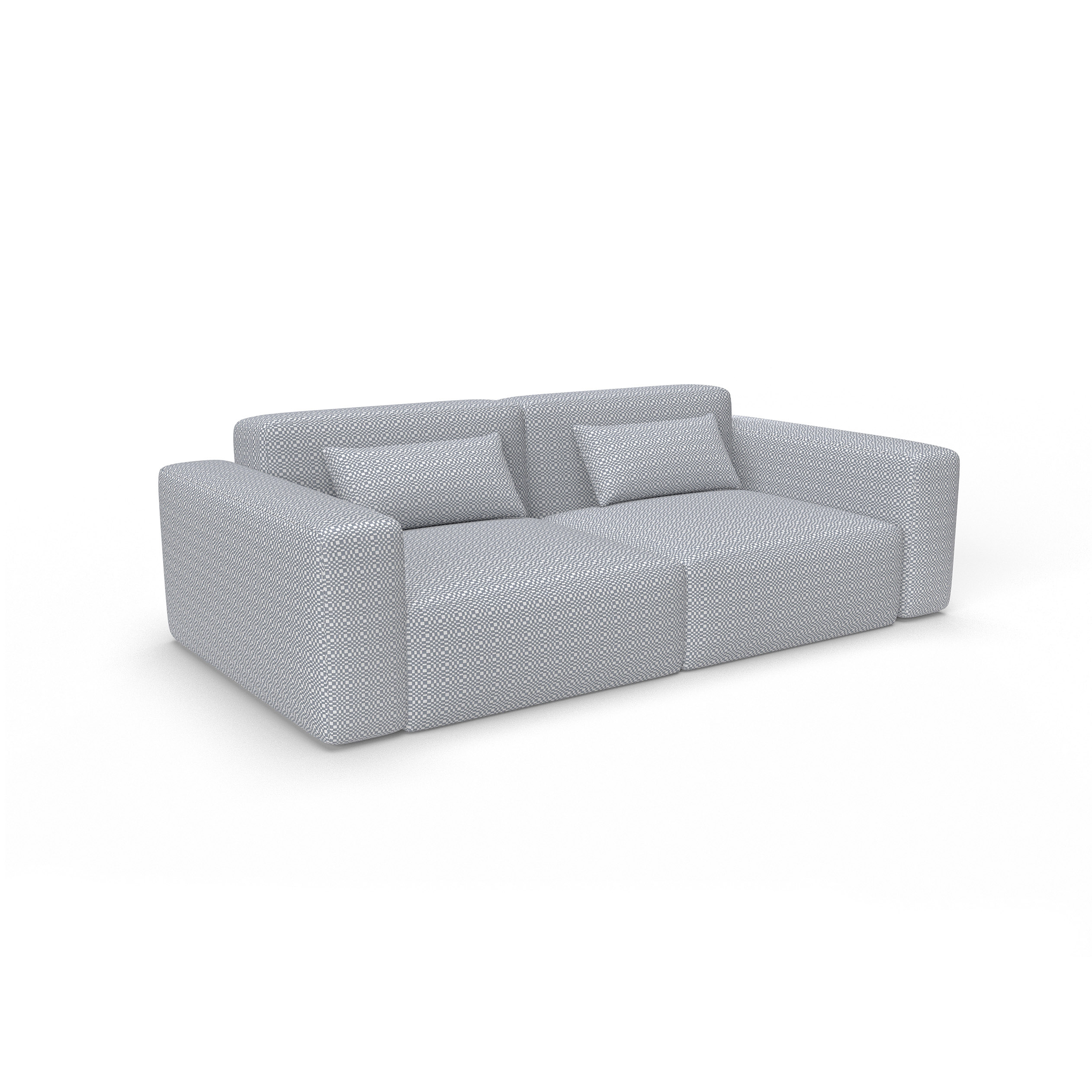 Sofa santa eulalia gris gaston y daniela telas falso liso tapizado decoracion casa