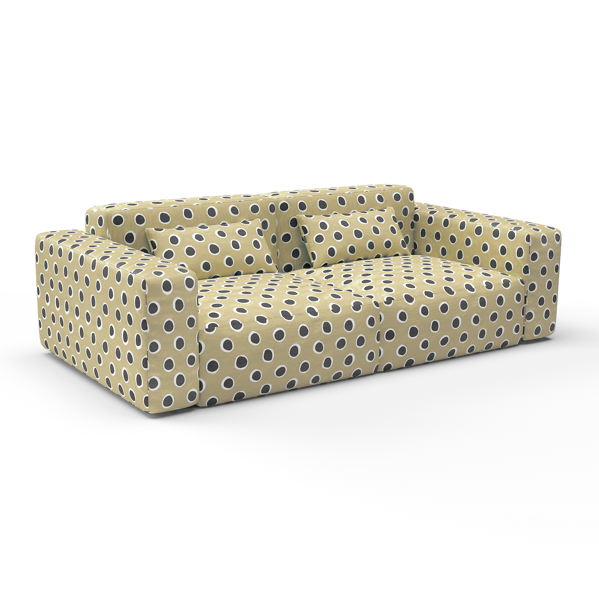 Sofa solis amarillo gaston y daniela telas geometrico tapizado decoracion casa