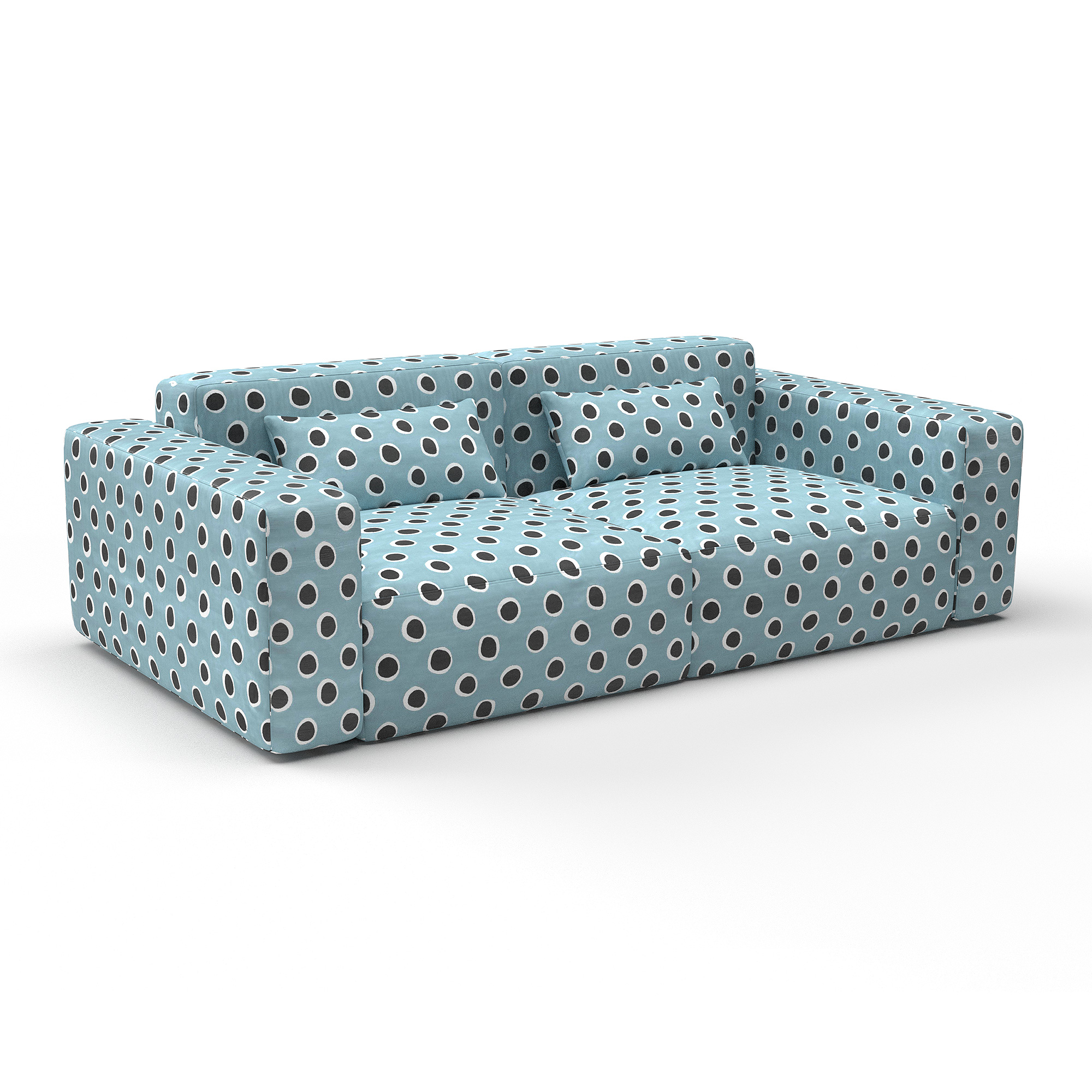 Sofa solis azul gaston y daniela telas geometrico tapizado decoracion casa