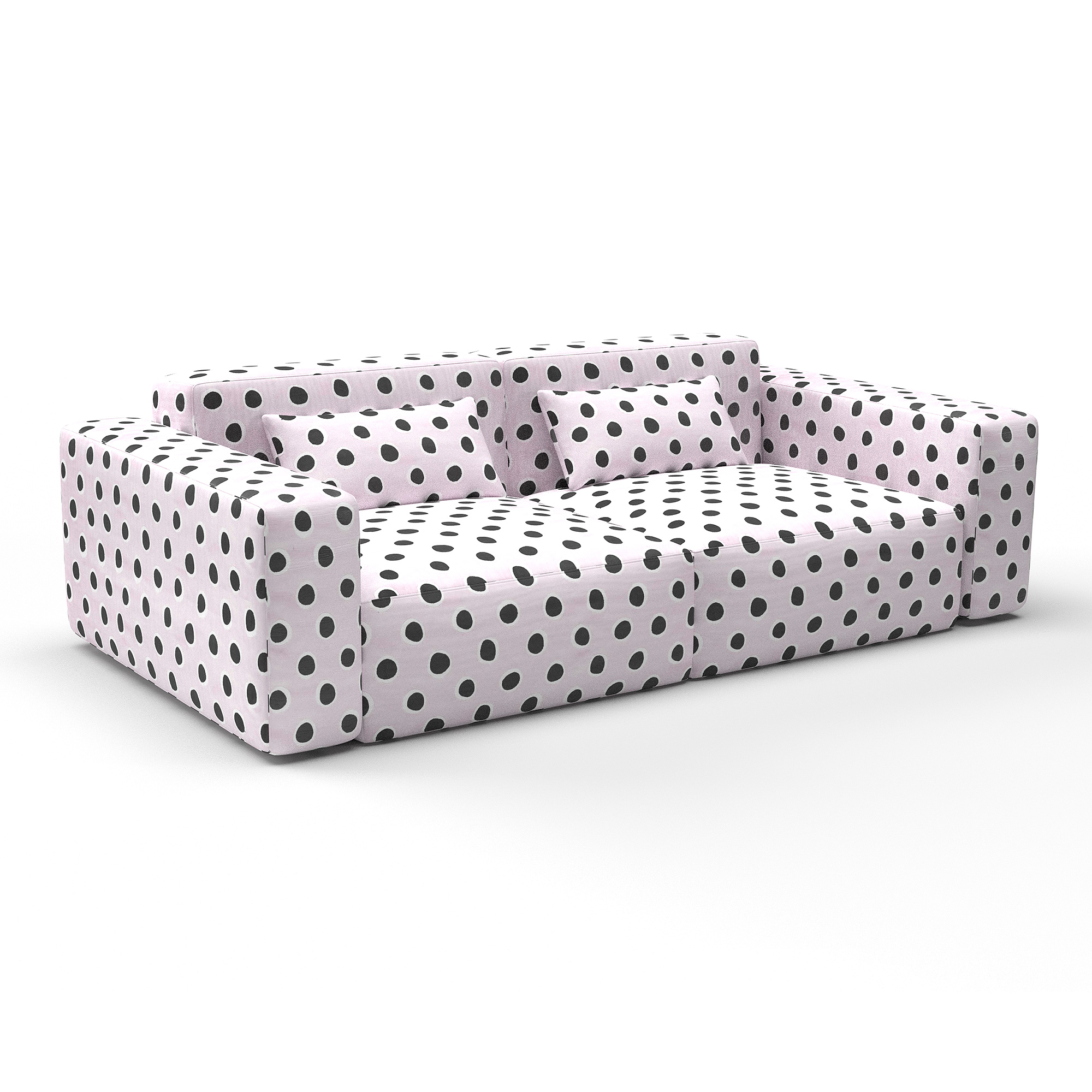 Sofa solis fondo blanco gaston y daniela telas geometrico tapizado decoracion casa