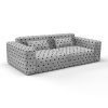 Sofa solis fondo gris gaston y daniela telas geometrico tapizado decoracion casa