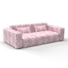 Sofa tana rojo gaston y daniela lorenzo castillo telas botanico tapizado decoracion casa