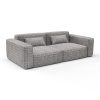 Sofa tuch blanco gaston y daniela telas falso liso tapizado decoracion casa