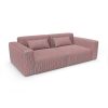 Sofa tucha rosa gaston y daniela lorenzo castillo telas rayas tapizado decoracion casa
