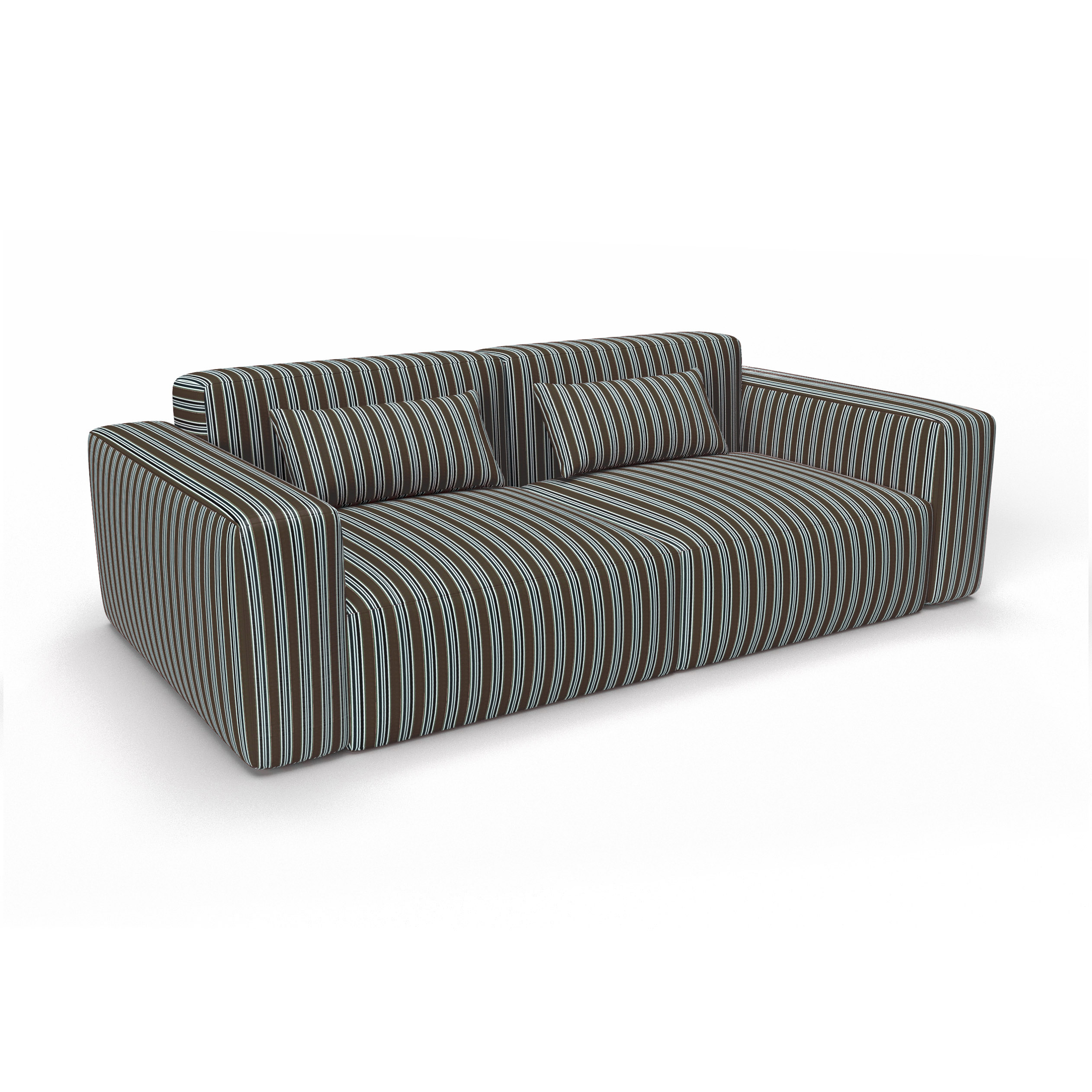 Sofa tucha topo oro gaston y daniela lorenzo castillo telas rayas tapizado decoracion casa