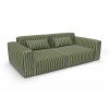 Sofa tucha verde gaston y daniela lorenzo castillo telas rayas tapizado decoracion casa