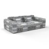 Sofa uipil marron gaston y daniela telas etnico tapizado decoracion casa