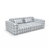 Sofa ventura azul gaston y daniela telas cuadros tapizado decoracion casa