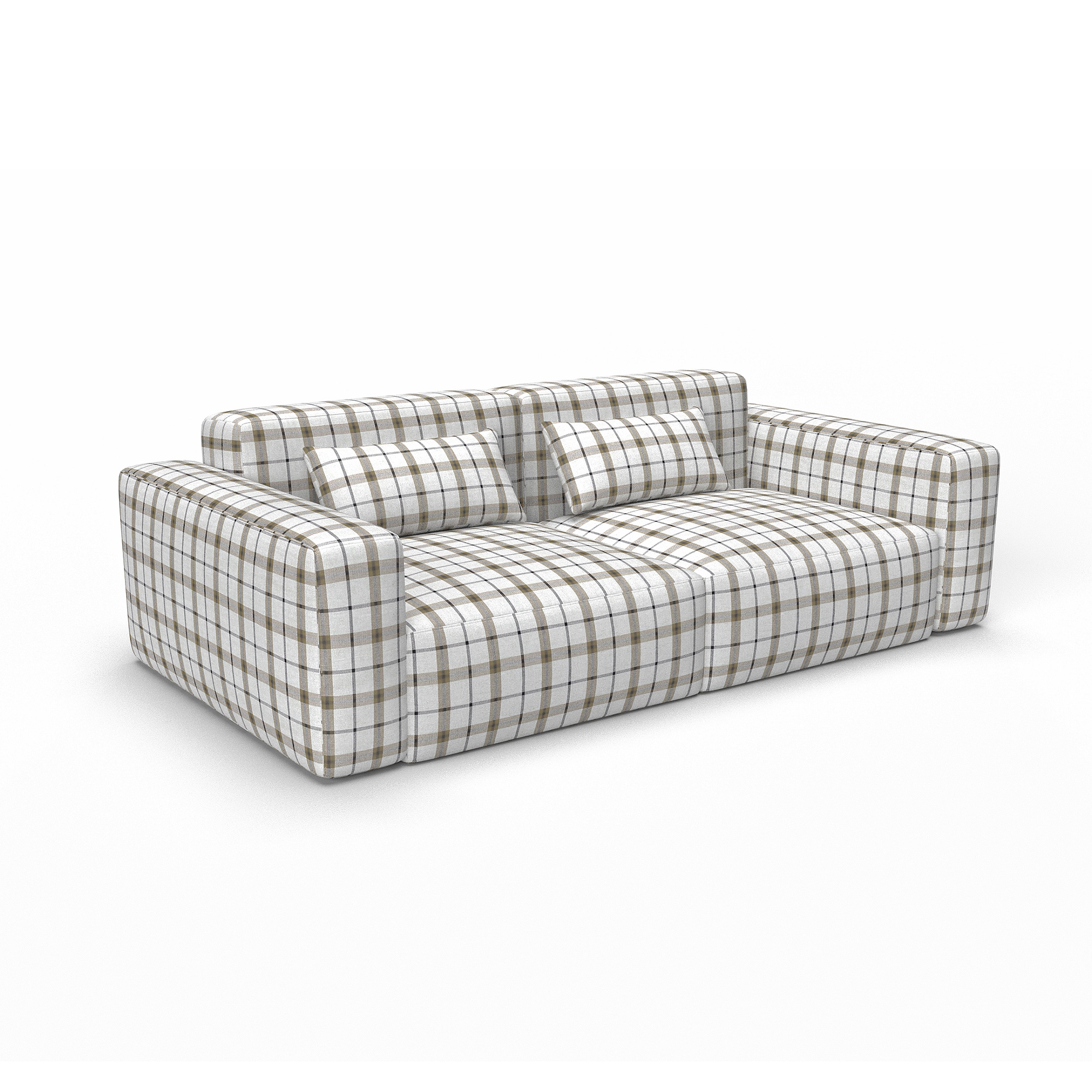 Sofa ventura chocolate gaston y daniela telas cuadros tapizado decoracion casa