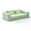 Sofa aravaquita verde gaston y daniela lorenzo castillo telas botanico paisley tapizado decoracion casa