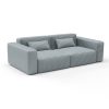 Sofa bermudo azul de gaston y daniela lorenzo castillo telas falso liso tapizado decoracion casa
