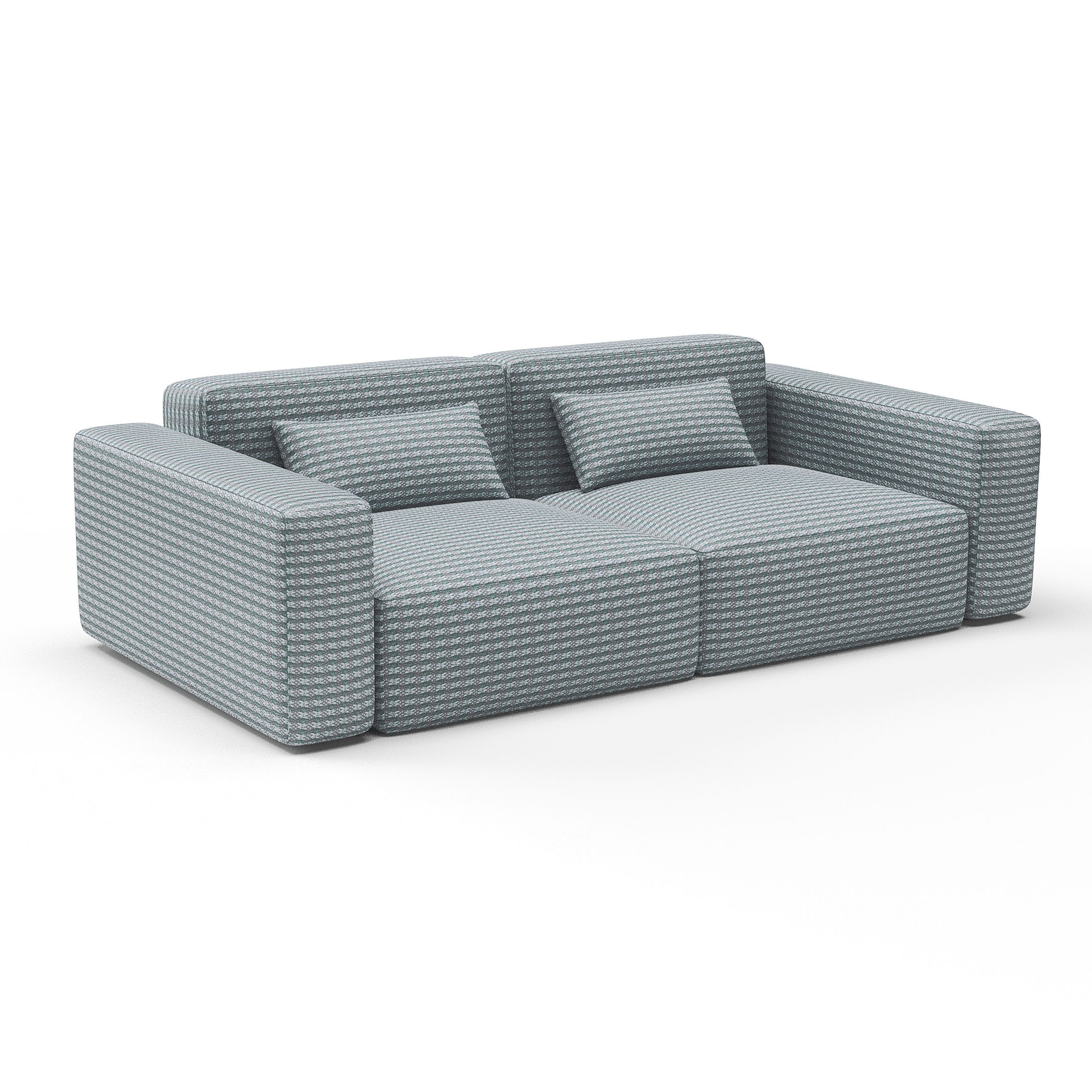 Sofa bermudo azul de gaston y daniela lorenzo castillo telas falso liso tapizado decoracion casa
