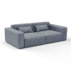 Sofa bermudo azul navy de gaston y daniela lorenzo castillo telas falso liso tapizado decoracion casa