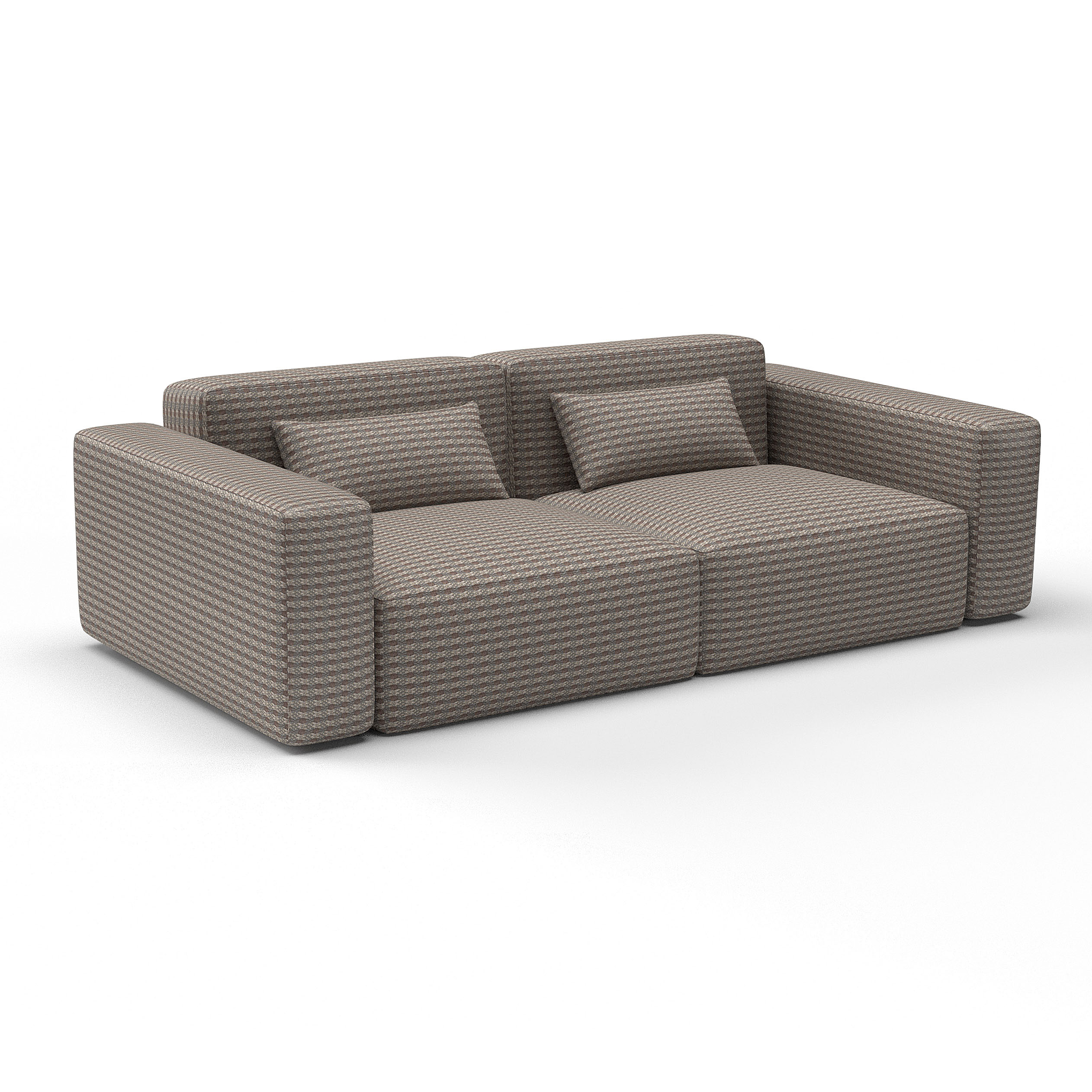 Sofa bermudo rosa de gaston y daniela lorenzo castillo telas falso liso tapizado decoracion casa