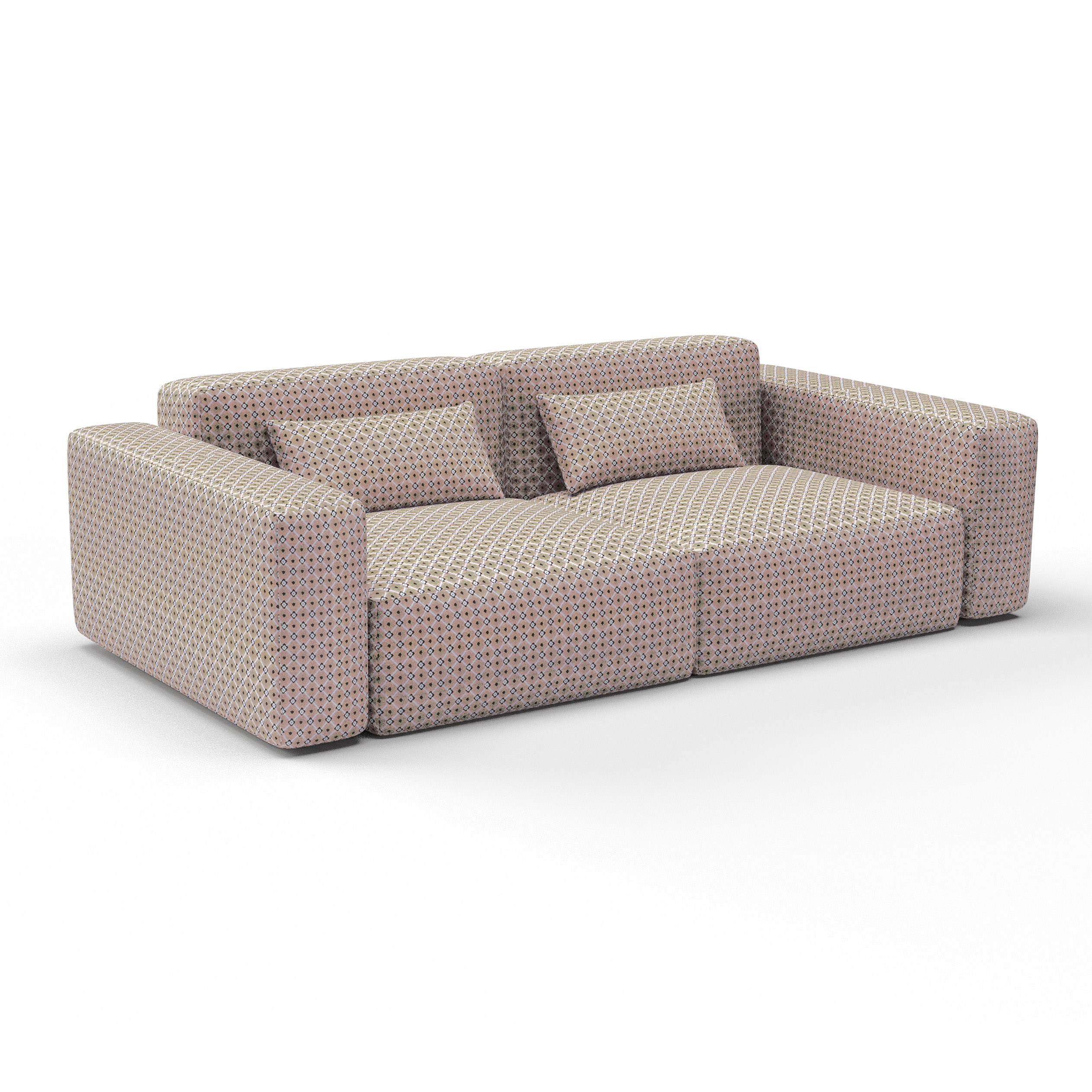 Sofa fruela rosa de gaston y daniela lorenzo castillo telas floral tapizado decoracion casa