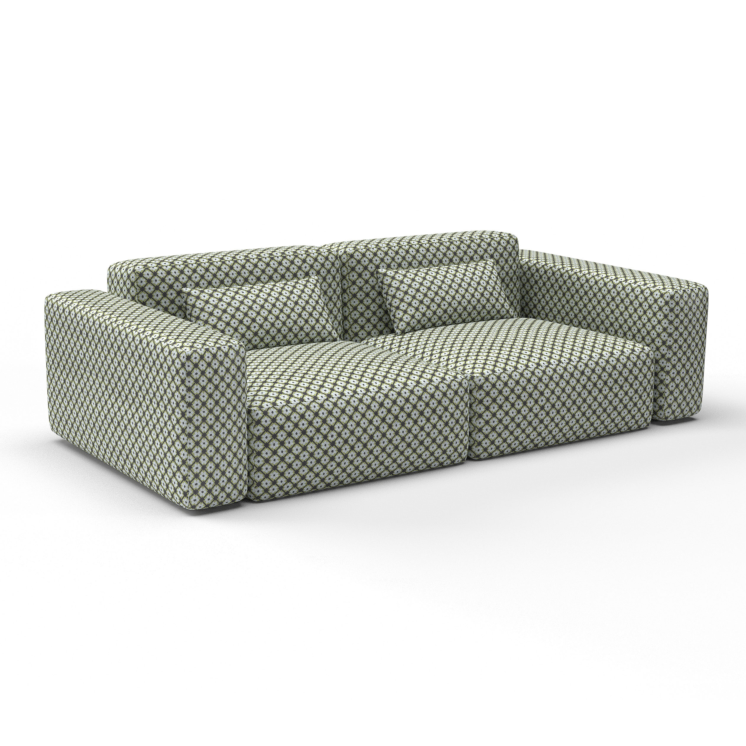Sofa fruela verde de gaston y daniela lorenzo castillo telas floral tapizado decoracion casa