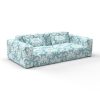 Sofa grajal azul de gaston y daniela lorenzo castillo telas damasco floral tapizado decoracion casa