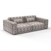 sofá Queen beige gris decoración Gastón y Daniela telas étnico tapizado