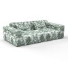 sofá San Idelfonso verde decoración Lorenzo Castillo telas damasco floral tapizado
