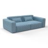 Sofa seijo azul de gaston y daniela lorenzo castillo telas paisley tapizado decoracion casa