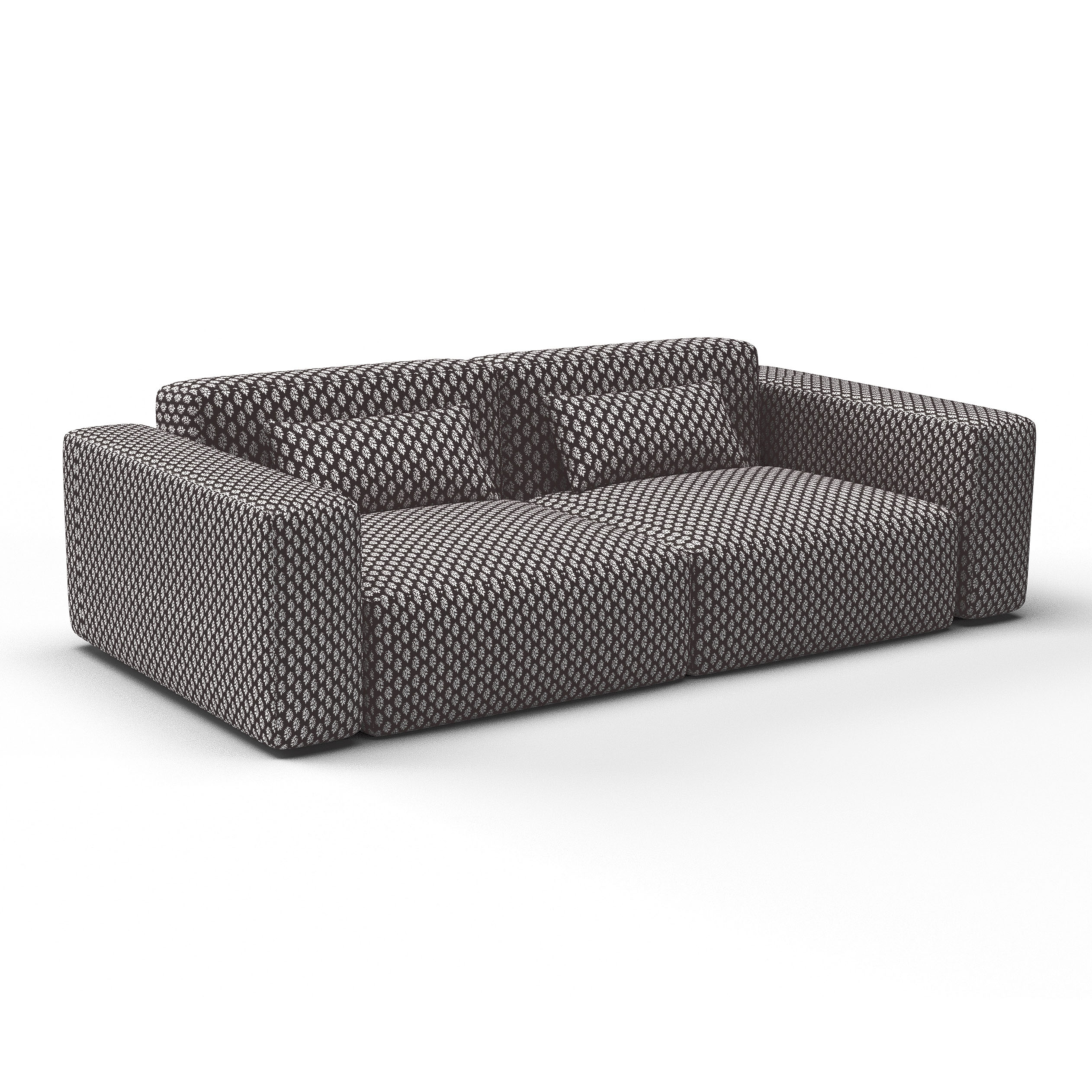 Sofa seijo chocolate de gaston y daniela lorenzo castillo telas paisley tapizado decoracion casa