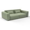 sofa series verde decoracion gaston y daniela telas geometrico tapizado