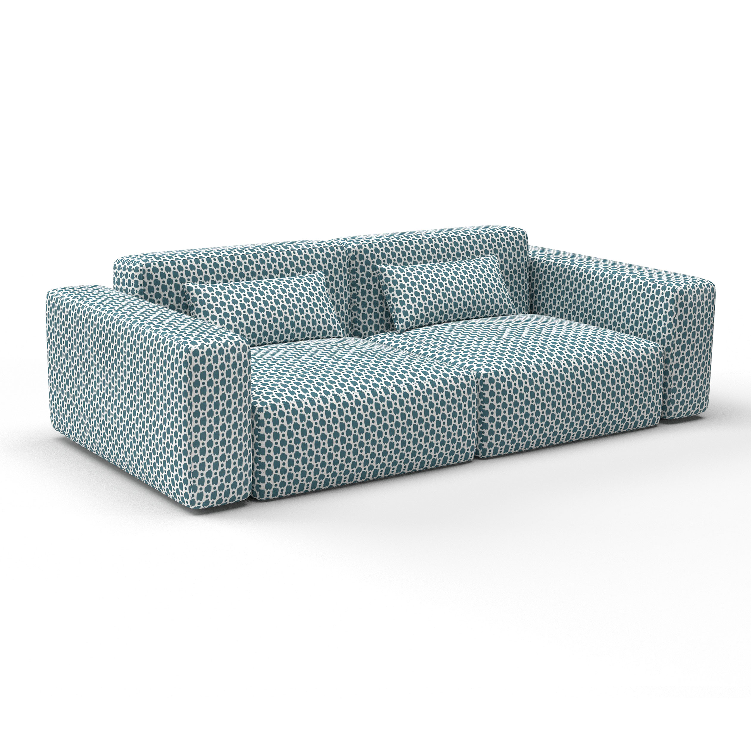 sofa spots azul decoracion gaston y daniela telas animalprint tapizado