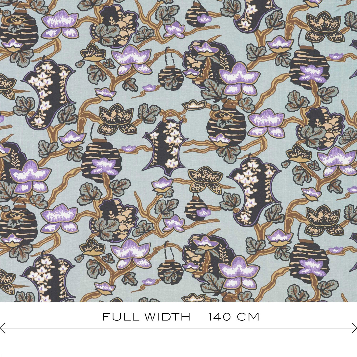 Ancho María agua lavanda decoración Lorenzo Castillo telas floral oriental tapizado