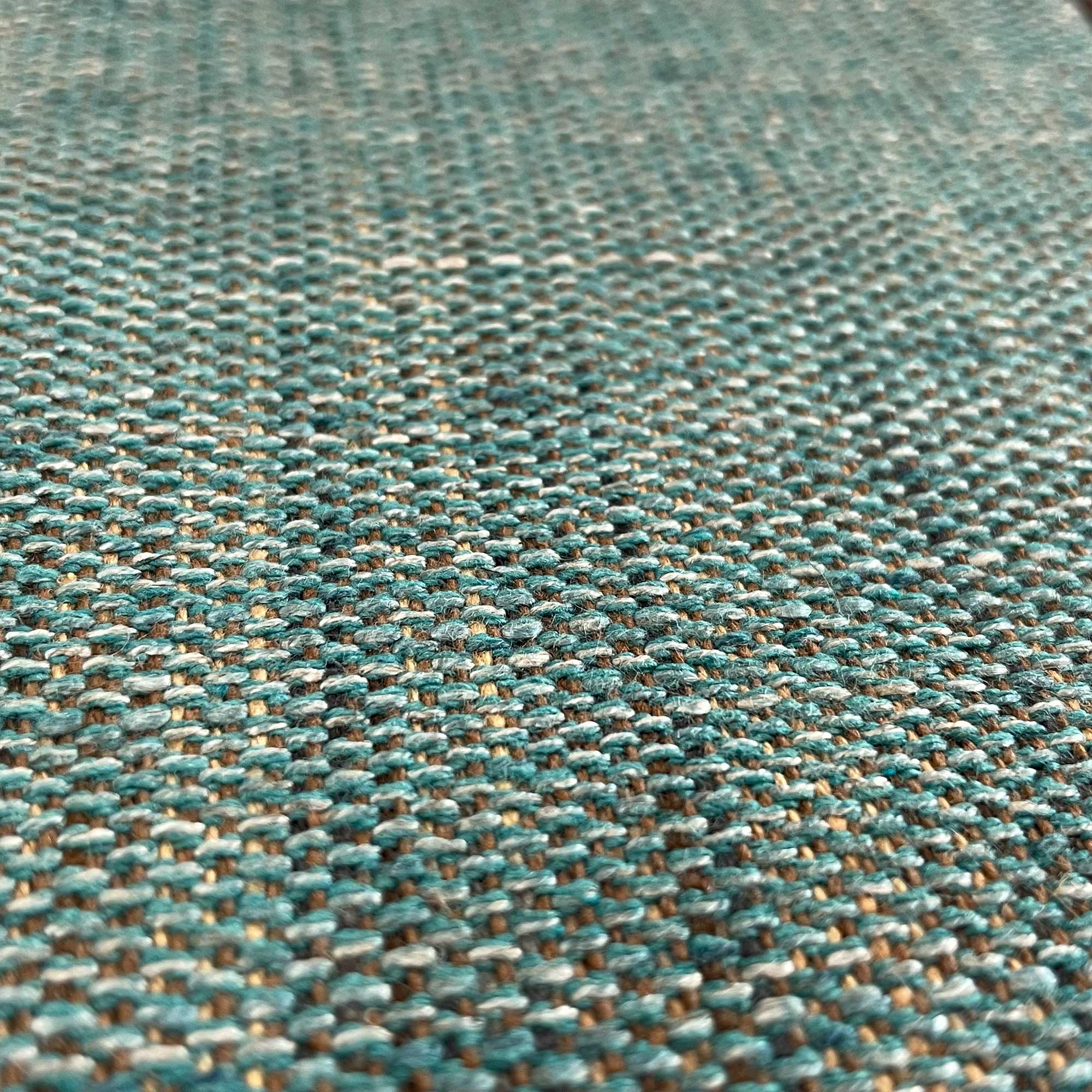 Detalle Chamberí turquesa decoración Gastón y Daniela Madrid tapicería salón