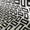 Detalle Faenza blanco negro decoración Gastón y Daniela tapicería