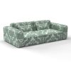 Sofá Pelayo verde decoración Lorenzo Castillo telas damasco tapizado