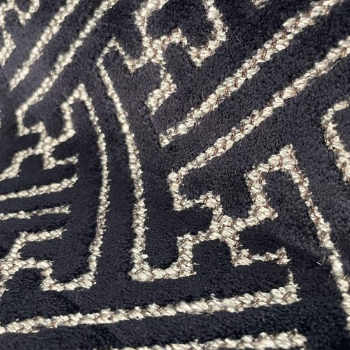 Detalle Tereñes negro decoración Lorenzo Castillo tapicería
