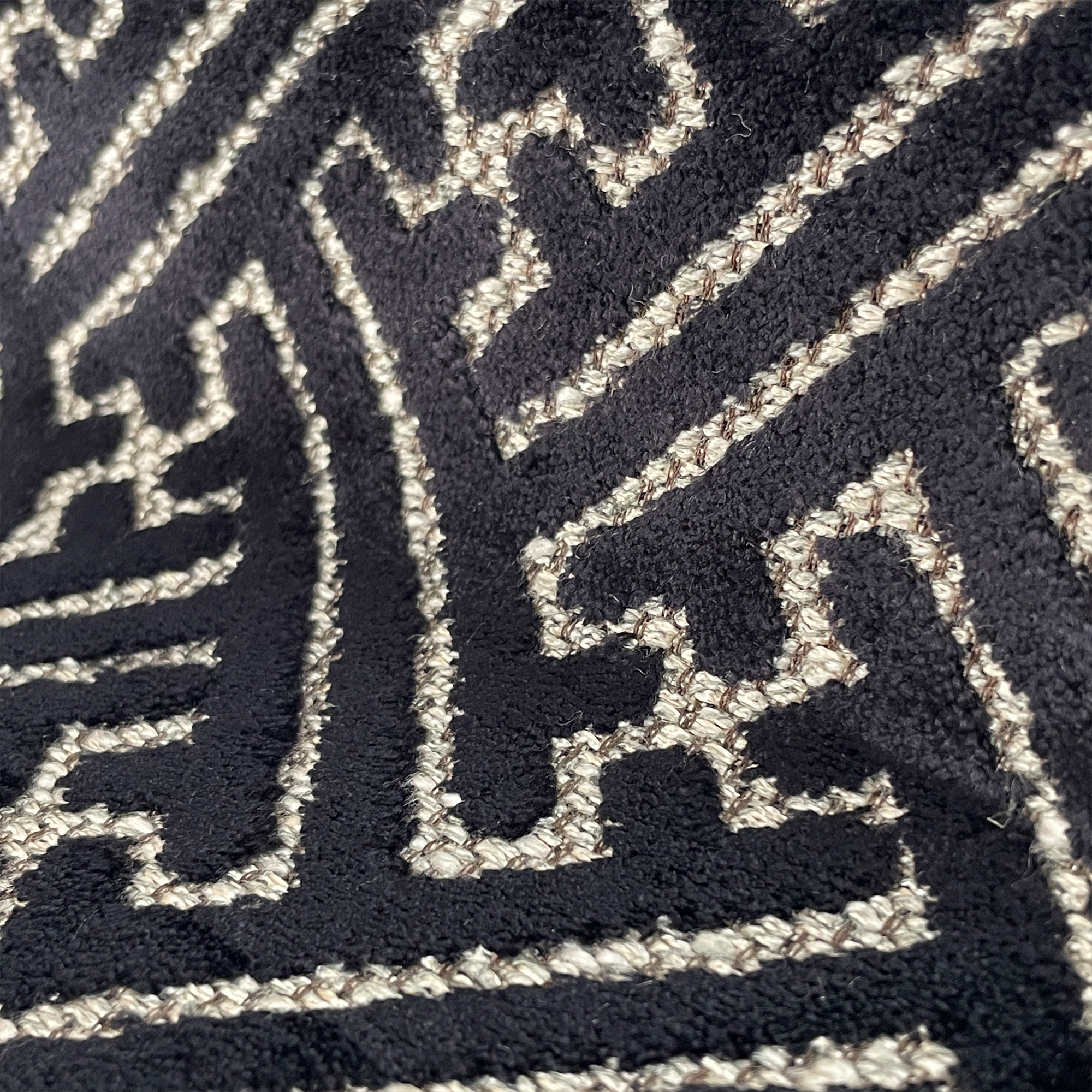 Detalle Tereñes negro decoración Lorenzo Castillo tapicería