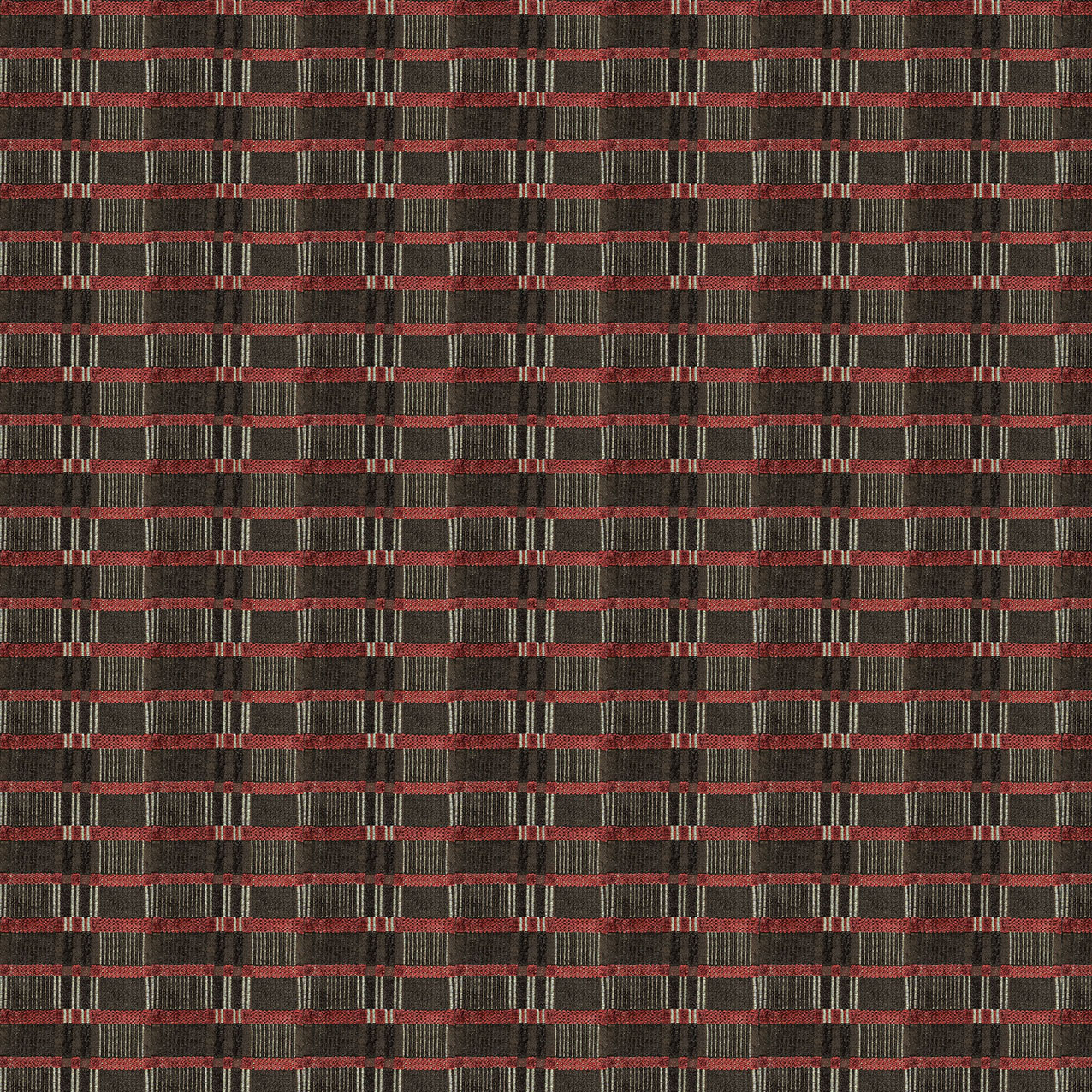 LCT-1174-007 Tela Galdana Chocolate de Gaston y Daniela. Coleccion de Lorenzo Castillo. Chenilla con diseño geometrico para tapiceria en color marron. Decoracion de interiores