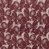 LCT-1175-002 Tela Aladierno Rojo de Gaston y Daniela. Coleccion de Lorenzo Castillo. Diseño de pajaros, fauna para cortinas en color rojo. Decoracion de interiores