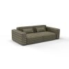 Sofa Tela Algendar Oro Gris de Gaston y Daniela. Coleccion de Lorenzo Castillo. Diseño geometrico para tapiceria. Decoracion de interiores