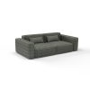 Sofa Tela Algendar Teja Verde de Gaston y Daniela. Coleccion de Lorenzo Castillo. Diseño geometrico para tapiceria. Decoracion de interiores