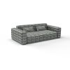 Sofa tela Galdana oceano de Gaston y Daniela. Coleccion de Lorenzo Castillo. Diseño geometrico para tapiceria. Decoracion de interiores.