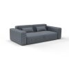 Sofa tela Mesquida Azul de Gaston y Daniela. Coleccion de Lorenzo Castillo. Chenilla con diseño falso liso para tapiceria y cortinas en color azul. Decoracion de interiores