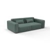 Sofa tela Mesquida oceano de Gaston y Daniela. Coleccion de Lorenzo Castillo. Chenilla con diseño falso liso para tapiceria y cortinas. Decoracion de interiores