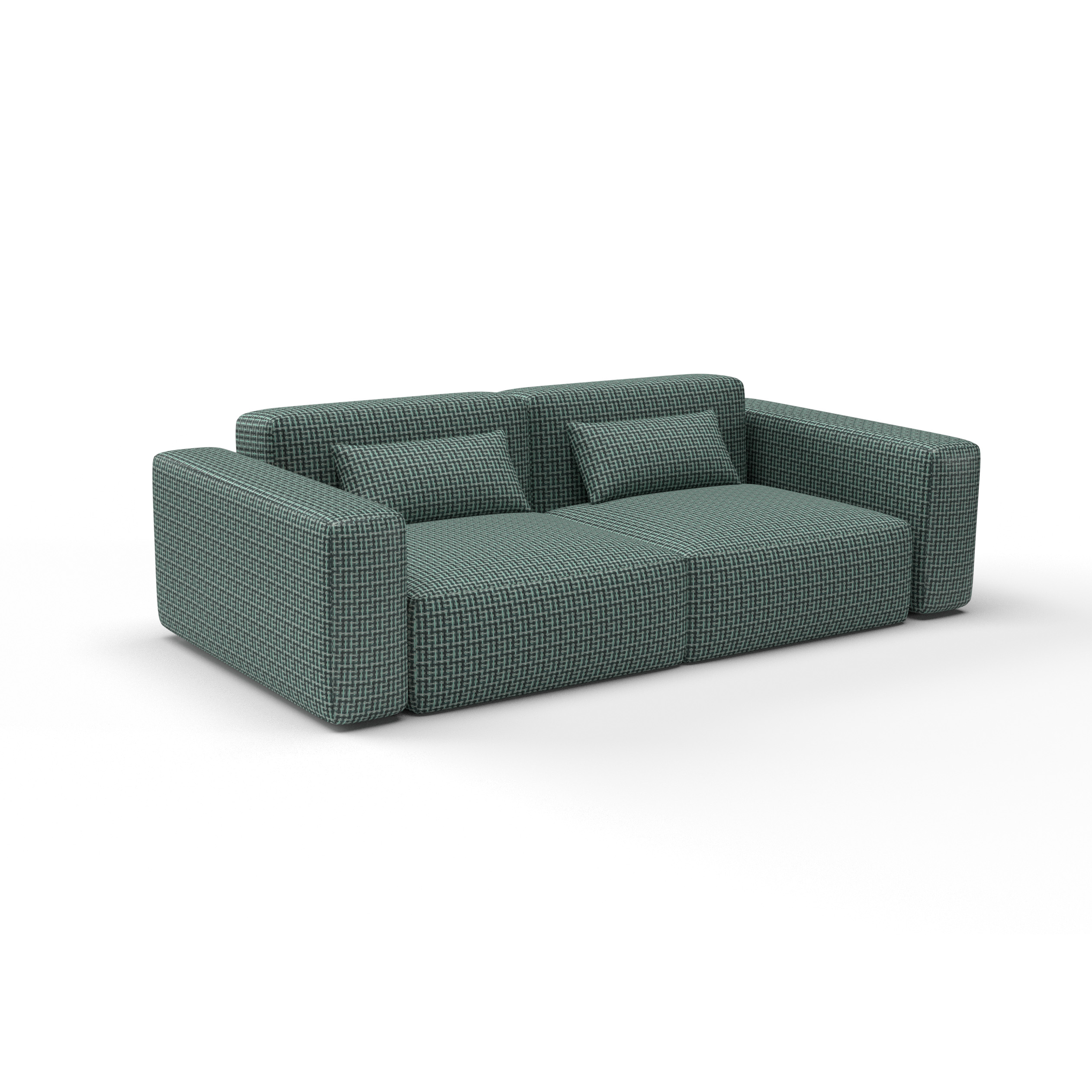 Sofa tela Mesquida oceano de Gaston y Daniela. Coleccion de Lorenzo Castillo. Chenilla con diseño falso liso para tapiceria y cortinas. Decoracion de interiores