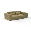 Sofa tela Mesquida verde claro de Gaston y Daniela. Coleccion de Lorenzo Castillo. Chenilla con diseño falso liso para tapiceria y cortinas. Decoracion de interiores