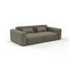 Sofa tela Mesquida verde oscuro de Gaston y Daniela. Coleccion de Lorenzo Castillo. Chenilla con diseño falso liso para tapiceria y cortinas. Decoracion de interiores